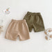 Kortbyxa Cargo – Natu Shorts Baby, Småbarn, Förskolebarn, Beige/Grön, Bomull, Storlek 0–6 år