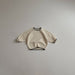 Stickad Tröja Retro – Toem Flicka, Brun/Beige/Vit, Bomull, Storlek 0–7 år