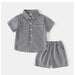 Noan Set Barn – Sommaroutfit 1–6 år – T-shirt & Shorts – Unisex – Mjuk bomull – Bekväm & trendig – Blå