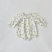 LittleBlue Hearts Babyromper 0–2 år | 100 % Bomull, Lång ärm, Hjärtmönster | Bekväma babykläder