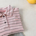 OWA Polo Stripe Unisex Barntröja 0–6 år | Randig pikétröja – Bomull