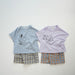 Shorts – PlaidyPlay Unisex, Grön/Svart/Orange/Gul, Bomull, Storlek 0–6 år