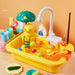 Splashy Duck Vattenset – Pedagogisk Vattenleksak med Fontän, Änder & Tillbehör | För Inomhus & Utomhus | Ålder 2–6 År