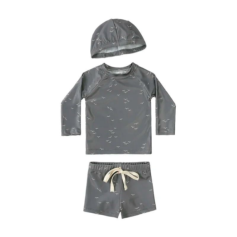 UV Simset Barn med Hatt – Solskydd 3-delar | 9M-7 år