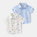 Holiday Button-Up Skjorta för Barn – Somrig bomullsskjorta med lekfulla tryck | Storlek 2–6 år