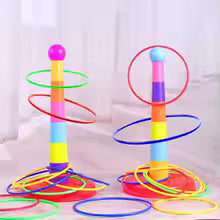 Ringkastningsspel för Barn – Stapeltorn & Ring Toss | Inne & Ute Lilla Lycka