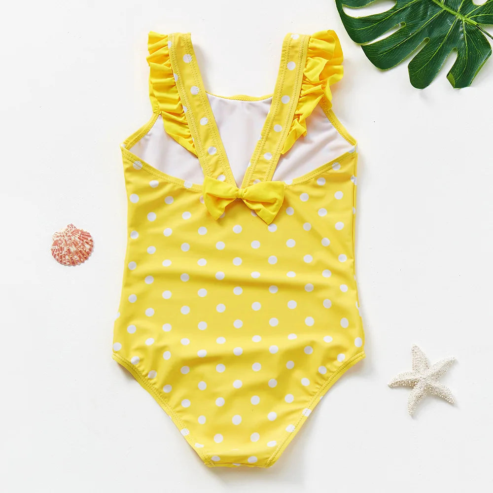Flickor Tankini Baddräkt Sjöjungfruprint – Sommarstrandkläder | 3-12 år