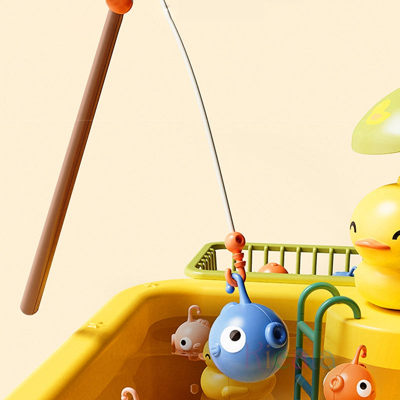 Splashy Duck Vattenset – Pedagogisk Vattenleksak med Fontän, Änder & Tillbehör | För Inomhus & Utomhus | Ålder 2–6 År