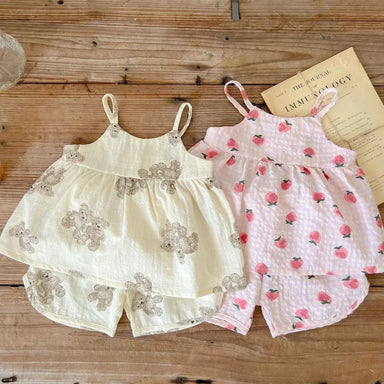 Somrig Babyset – Lätt & Bekväm Tanktop & Shorts | Andningsbart Material | Storlek 1–24 månader