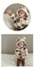 Teddy fleeceväst med öron – Björn Unisex, Beige/Brun, Storlek 0–3 år