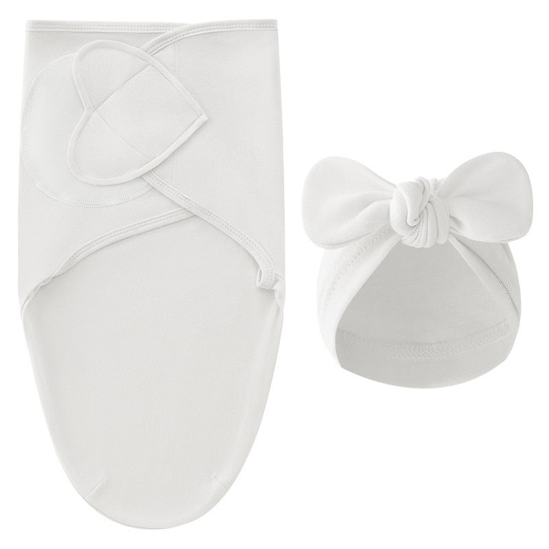 Inbäddningsfilt & Mössa – DreamNest Luxe, Unisex, Grå/Grön/Rosa/Vit/Brun, Bomull, Nyfödd