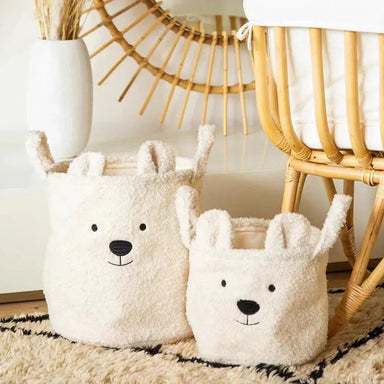 Mjuk Teddy Förvaringskorg för Småbarn – Hopfällbar, Tvättbar & Charmig Design