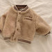 Teddy Bomberjacka för Barn | Mjuk och Varm Vinterjacka Unisex | 9 Månader – 3 År | Fleece-look med Sportiga Mudds