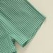 SailAway Sommarsätt för Pojkar | T-shirt med Segelbåt & Grön Rutig Shorts | Bomull & Polyester | 6 mån–4 år | Somrig Outfit för Småbarn