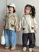 Jacka med huva – AdventurePals Unisex, Beige/Brun, Bomull, Storlek 0–8 år