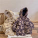 Jacka med Huva – Knuffel Unisex, Brun/Beige, Polyester, Storlek 0–6 år
