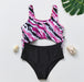 Flickor Tankini Baddräkt Sjöjungfruprint – Sommarstrandkläder | 3-12 år