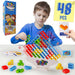 Montessori Balans Tetris Torn – Pedagogiskt Balansspel, BPA-Fritt, 3+ År