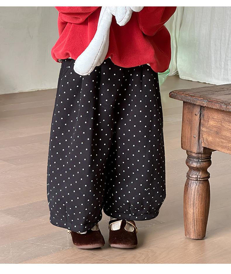 Byxa med Prickar – Dotty Daze Flickor, Brun/Svart, Bomull, Storlek 1–8 år