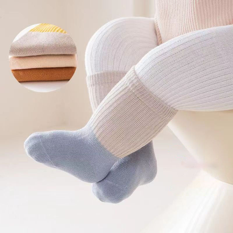 Halkfria babysockor (glider inte ner) – CozyToes Unisex, 6-pack, Flerfärgade, 0–1 år