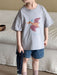 T-shirt med Dinosaurieprint – Baby, Småbarn, Förskolebarn, Grön/Grå/Beige/Rosa, Bomull, Storlek 0–8 år