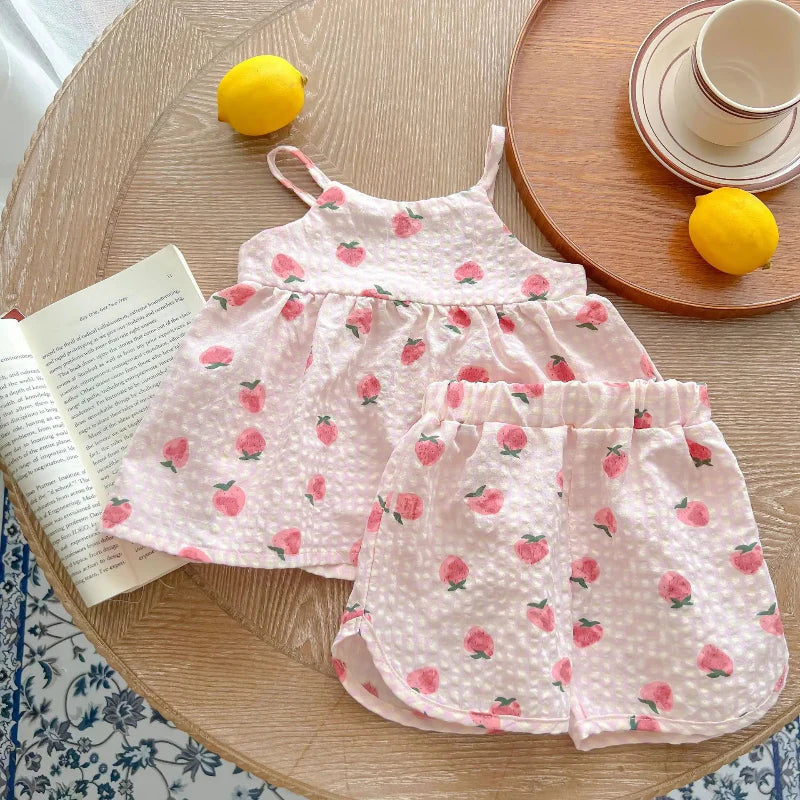 Somrig Babyset – Lätt & Bekväm Tanktop & Shorts | Andningsbart Material | Storlek 1–24 månader