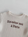 Paris Petit Babyset – Mjuk Sommaroutfit i Ribbat Tyg med Fransk Touch – Unisex | Storlek 0–3 år | More for Mini