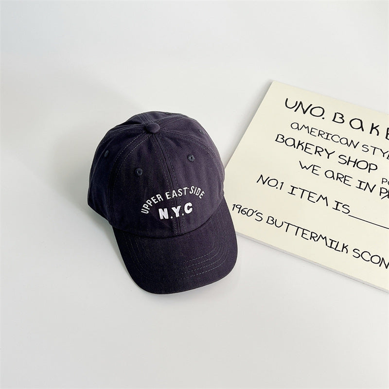 Basebollkeps – NYC Unisex, Grön/Röd/Svart/Blå/Orange/Vit/Brun, Bomull, Storlek 1–7 år