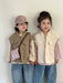 Väst med knäppning – Explorer Unisex, Beige/Brun, Bomull, 0–8 år