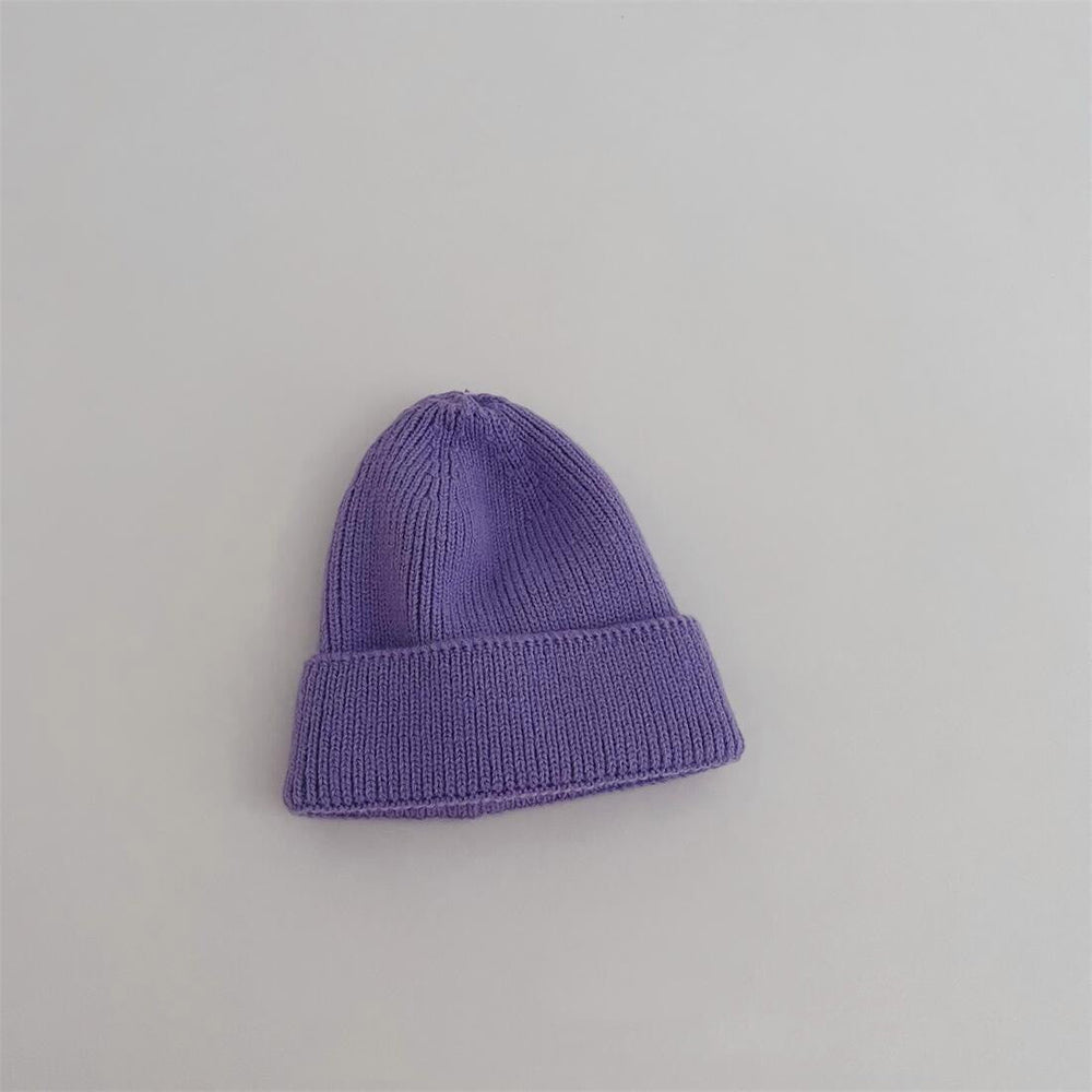 Barnmössa – Blå/Rosa/Lila/Röd/Svart/Grön/Grå/Orange/Beige/Gul, Bomull, Storlek 1–4 år