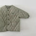 Vadderad jacka – Bonito Unisex, Beige/Svart/Grön, Bomull, Storlek 0–4 år