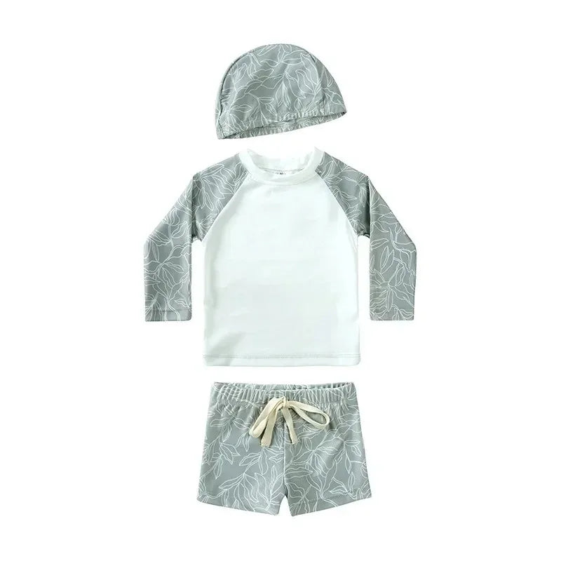 Baby Pojkar UV Simset med Hatt – UPF 50+ | 9M-7 år
