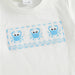 CrabbyCool Sommarsätt för Baby & Småbarn | T-shirt med Krabbor & Rutig Shorts | Bomull & Polyester | 6 mån–4 år | Vit & Blå