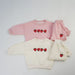 Träningsdräkt med jordgubbstryck – BerryBunch Flickor, Rosa/Vit, Bomull, Storlek 0–6 år