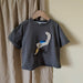 T-shirt med dinosaurie – Småbarn, Förskolebarn, Barn, Beige/Grå, Bomull, Storlek 1–7 år