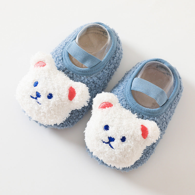 Babytossor – TeddyToes Unisex, Blå/Grå/Brun/Beige/Rosa, Storlek 0–3 år