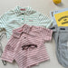 OWA Polo Stripe Unisex Barntröja 0–6 år | Randig pikétröja – Bomull