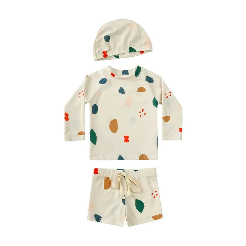 UV Simset Barn med Hatt – Solskydd 3-delar | 9M-7 år