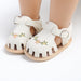 Babysandaler med Blombroderi – Little Steps Flickor, Svart/Rosa/Beige/Grön/Vit, Storlek 0–2 år