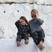 Byxdress/overall med manar – MoonDreamer Baby, unisex, svart, bomull, storlek 0–2 år