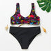 Flickor Tankini Baddräkt Sjöjungfruprint – Sommarstrandkläder | 3-12 år