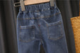 Set med Randig Tröja och Jeans – Astronaut Little Voyager Pojkar, Röd/Blå/Svart, Bomull, Storlek 0–5 år