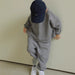 Träningsdräkt – UrbanComfy Unisex, Grå/Beige, Bomull, Storlek 0–6 år