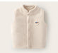 Väst med Emblem – Woef Unisex, Brun/Blå/Rosa/Vit, Fleece, Storlek 1–5 år