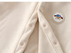 Väst med Emblem – Woef Unisex, Brun/Blå/Rosa/Vit, Fleece, Storlek 1–5 år