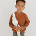 Stickad Tröja – Amba Unisex, Vit/Svart/Blå/Rosa/Grön/Grå/Brun, Bomull, Storlek 0–6 år