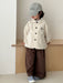 Jacka – LittleUrban Unisex, Grå/Beige, Bomull, Storlek 0–8 år