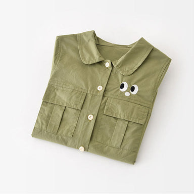 Jumpsuit – Kroko Äventyr Unisex, Grön, Bomull, Storlek 0–2 År