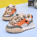 Sneakers - Gali Unisex, Svart/Orange, Polyester, Storlek 21-30