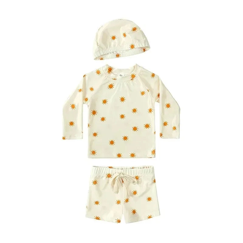 Baby Pojkar UV Simset med Hatt – UPF 50+ | 9M-7 år